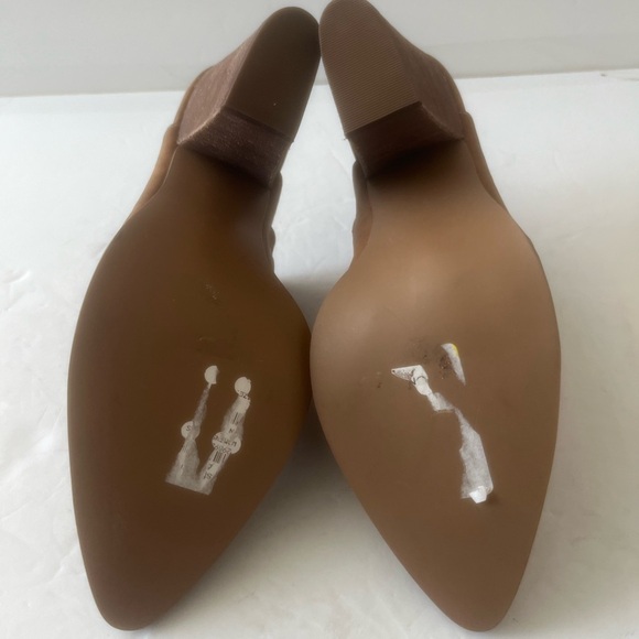 ABOUND Maya Brown Block Heel Pointed Toe Mule Slip On Faux Leather Size 11 NEW - Picture 8 of 9